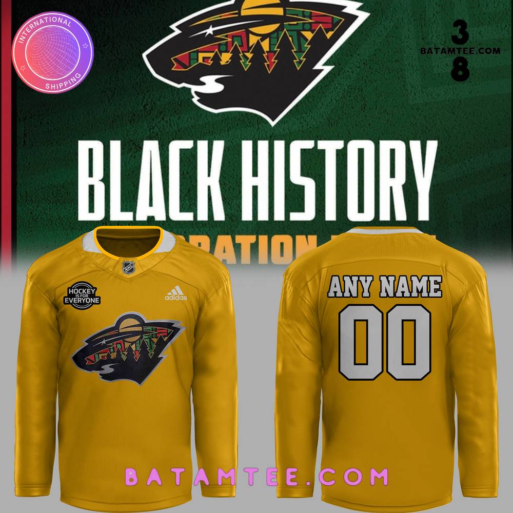 Black History Minnesota Wild Hockey Team Hockey Jersey's Overview - Batamtee Shop - Threads & Totes: Your Style Destination