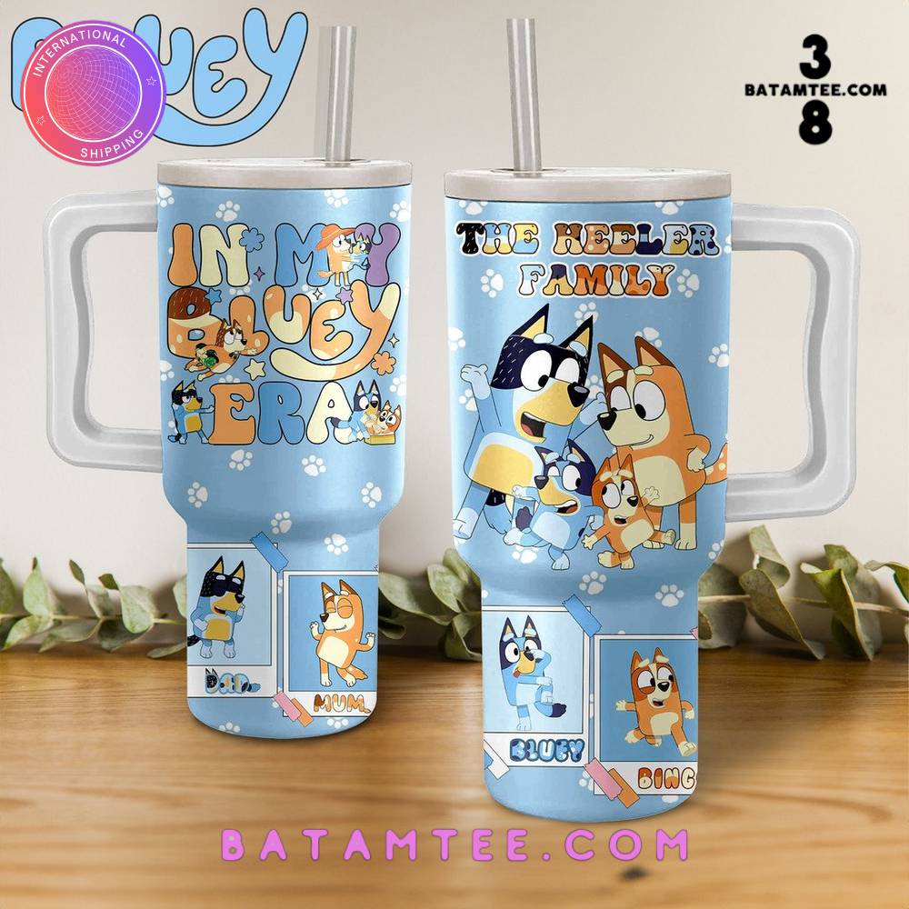 Bluey The Heeler Family 40oz Stanley Tumbler