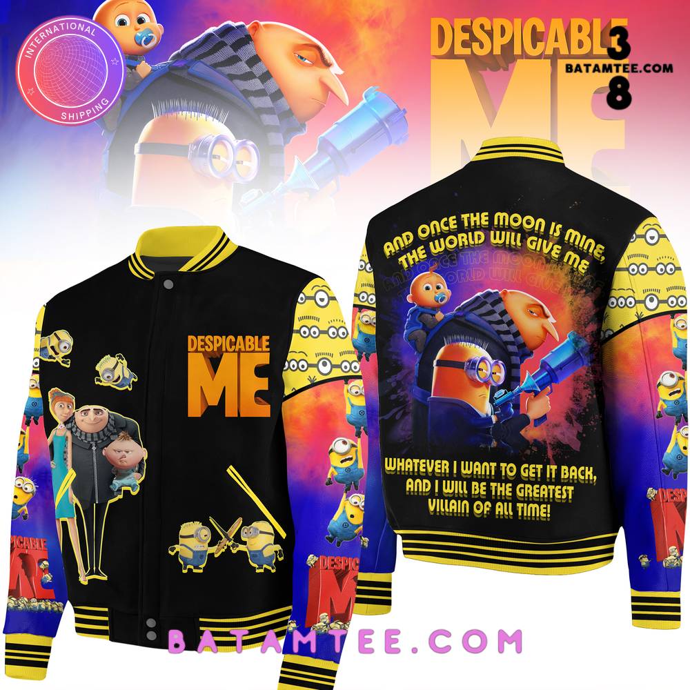 Despicable Me Minions Baseball Jacket