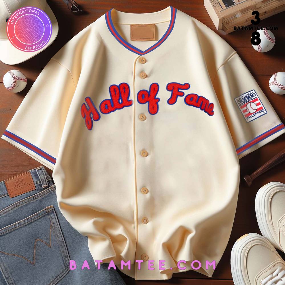 Hall of Fame Cream Baseball Jersey's Overview - Batamtee Shop - Threads & Totes: Your Style Destination