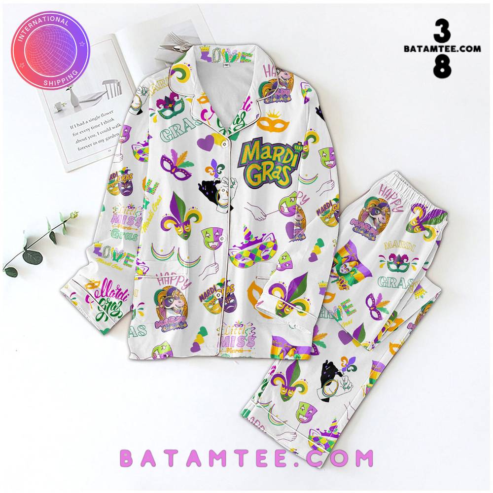 It's Mardi Gras Y'all Button Down Pyjama Set's Overview - Batamtee Shop - Threads & Totes: Your Style Destination