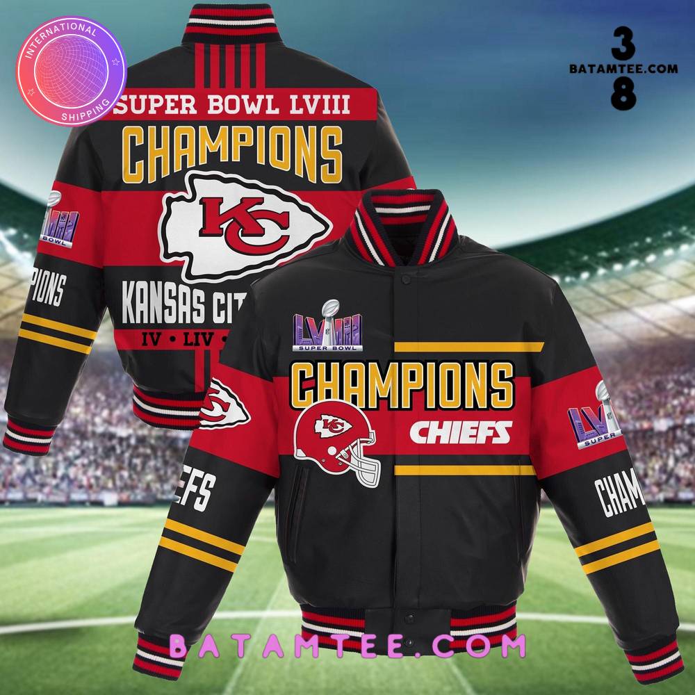 Kansas City Chiefs 2024 Super Bowl LVIII Champions Bomber Jacket's Overview - Batamtee Shop - Threads & Totes: Your Style Destination