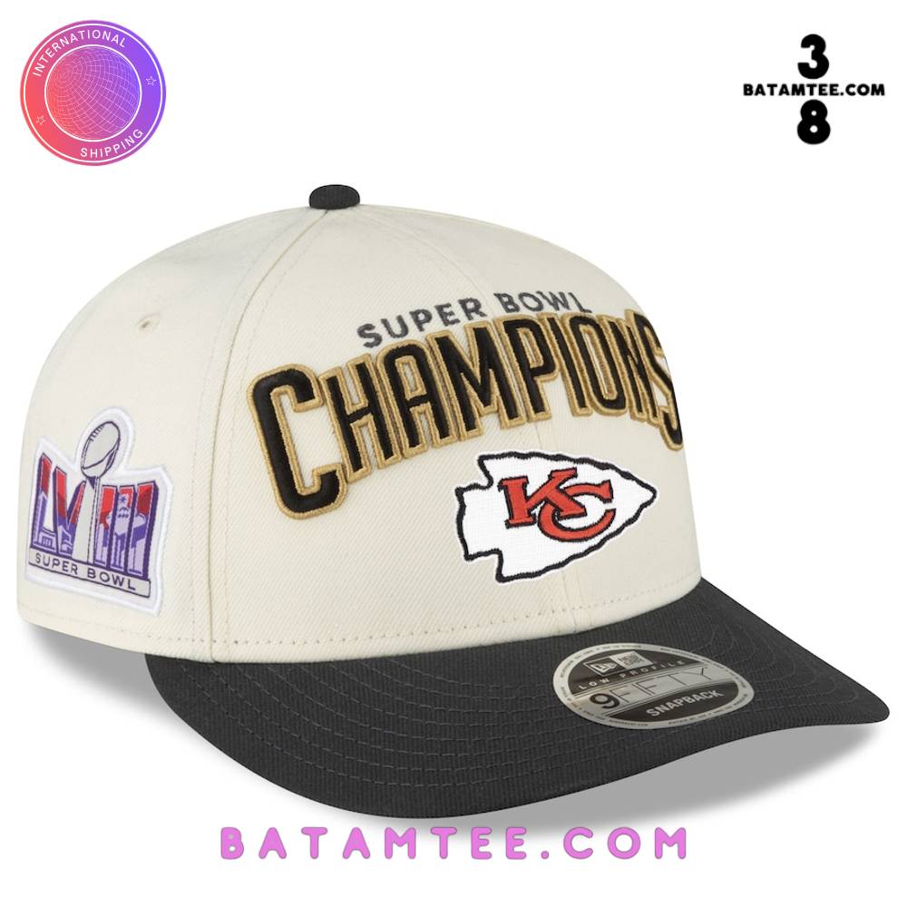 Kansas City Chiefs Super Bowl LVIII Champions Locker Room Snapback Hat - Cream Black's Overview - Batamtee Shop - Threads & Totes: Your Style Destination