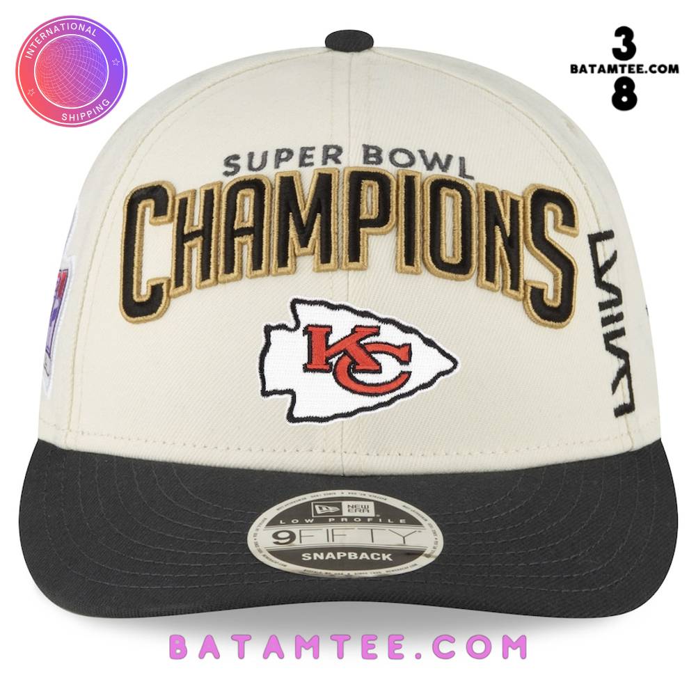 Kansas City Chiefs Super Bowl LVIII Champions Locker Room Snapback Hat - Cream Black's Overview - Batamtee Shop - Threads & Totes: Your Style Destination