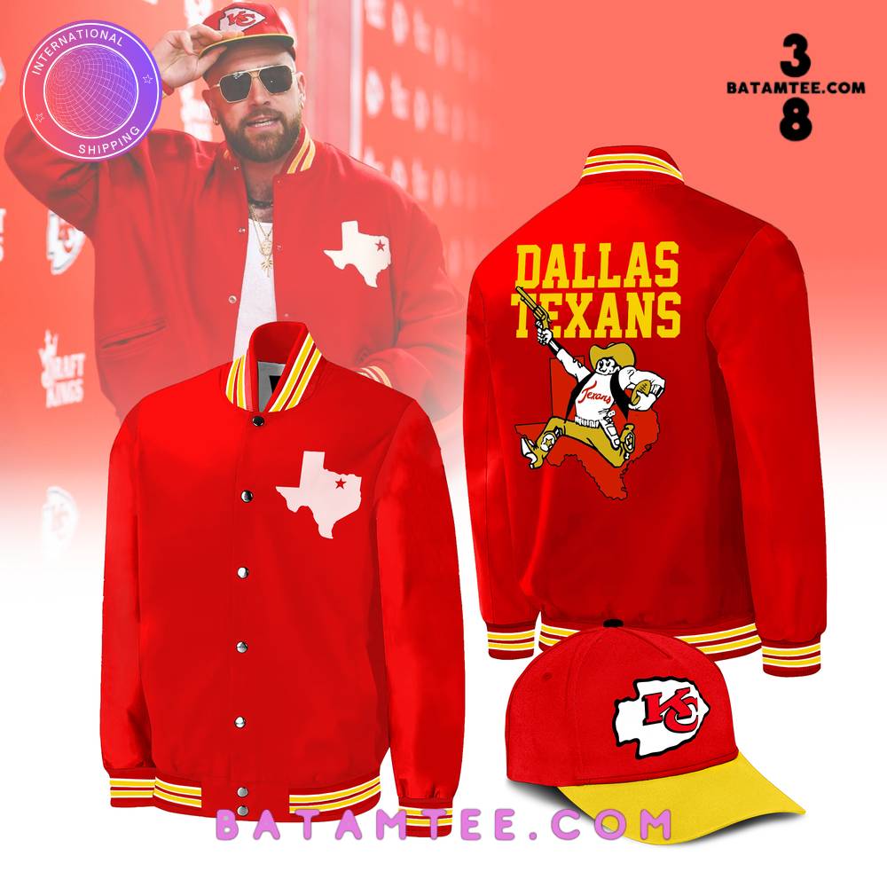 Kansas City Chiefs Travis Kelce Dallas Texans Baseball Jacket, Cap's Overview - Batamtee Shop - Threads & Totes: Your Style Destination