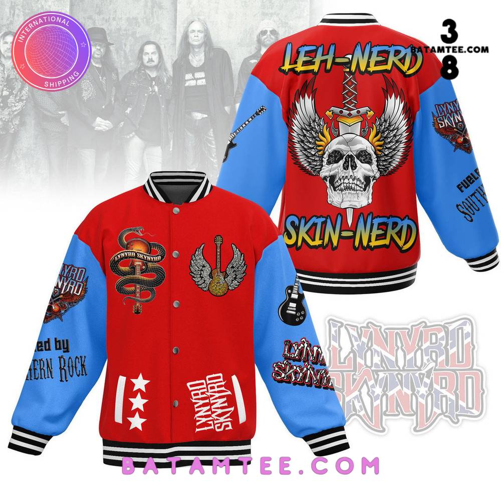 Lynyrd Skynyrd Leh-Nerd Skin-Nerd Baseball Jacket's Overview - Batamtee Shop - Threads & Totes: Your Style Destination