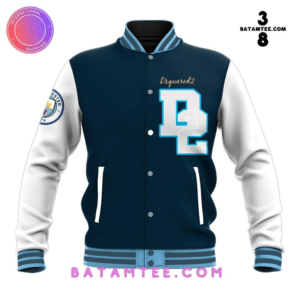 Manchester City Jack Grealish Dsquared2 Baseball Jacket's Overview - Batamtee Shop - Threads & Totes: Your Style Destination