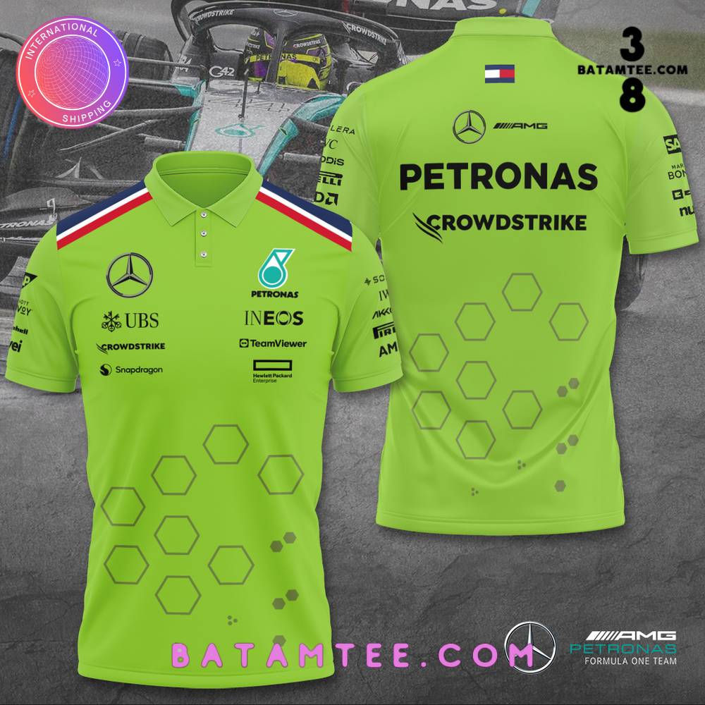 Mercedes-AMG Petronas Crowdstrike F1 Team 2024 Polo Shirt's Overview - Batamtee Shop - Threads & Totes: Your Style Destination