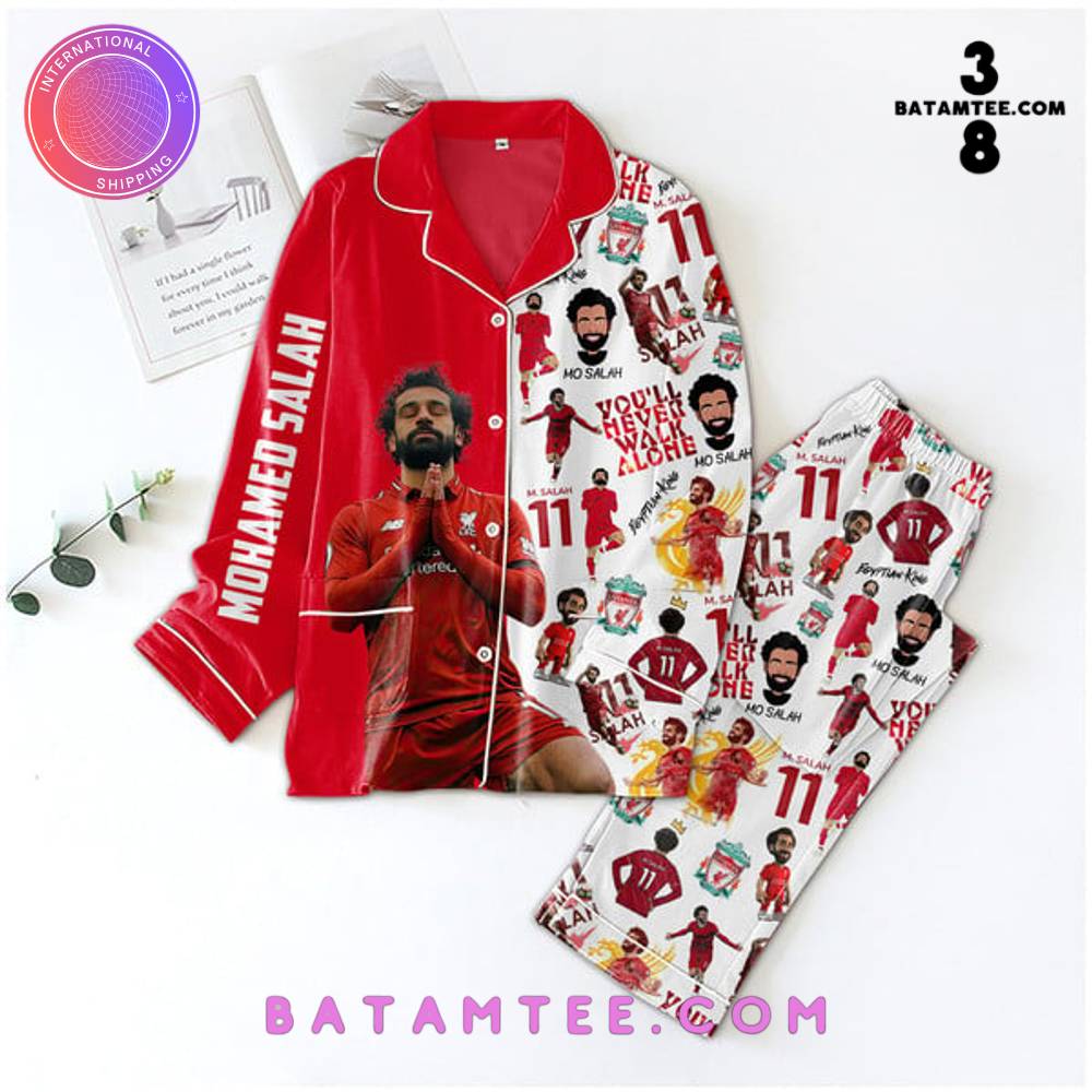 Mohamed Salah Egyptian King Button Down Pyjama Set