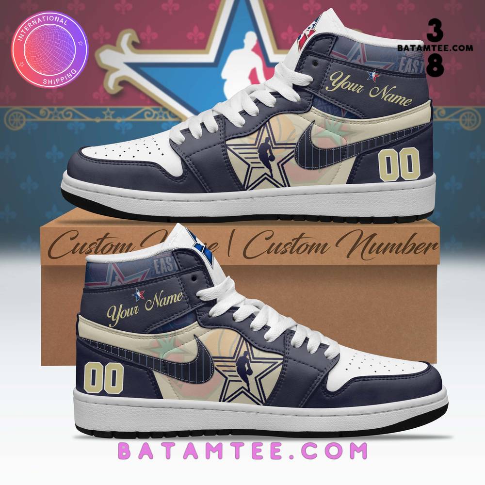 NBA All Star East Personalized Air Jordan 1 Sneaker's Overview - Batamtee Shop - Threads & Totes: Your Style Destination