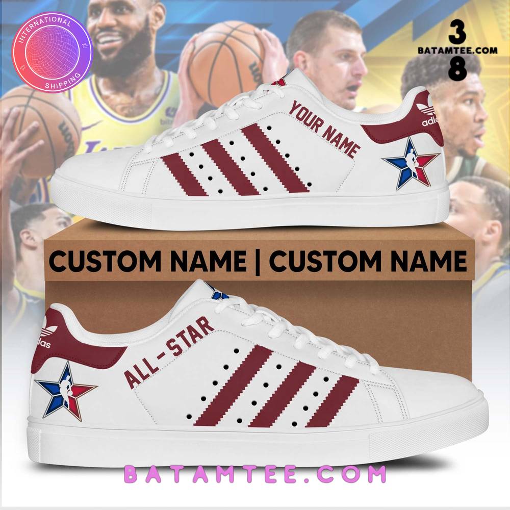 NBA All Star West Custom Name Stan Smith Shoes's Overview - Batamtee Shop - Threads & Totes: Your Style Destination