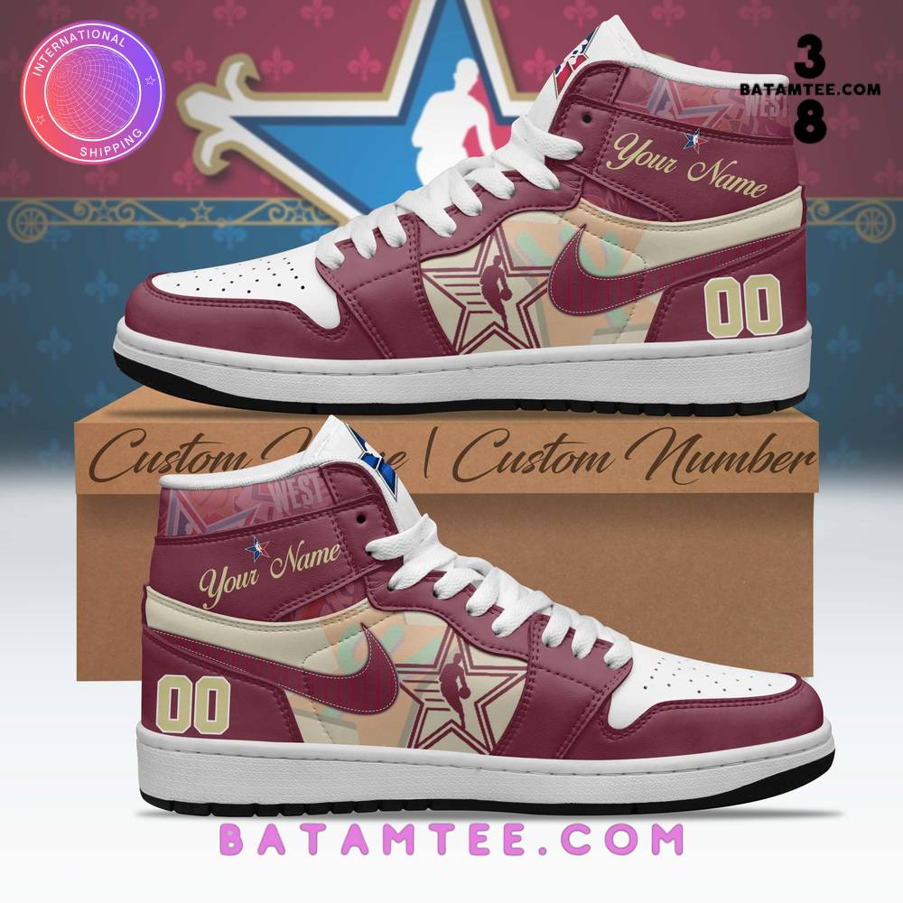 NBA All Star West Personalized Air Jordan 1 Sneaker's Overview - Batamtee Shop - Threads & Totes: Your Style Destination