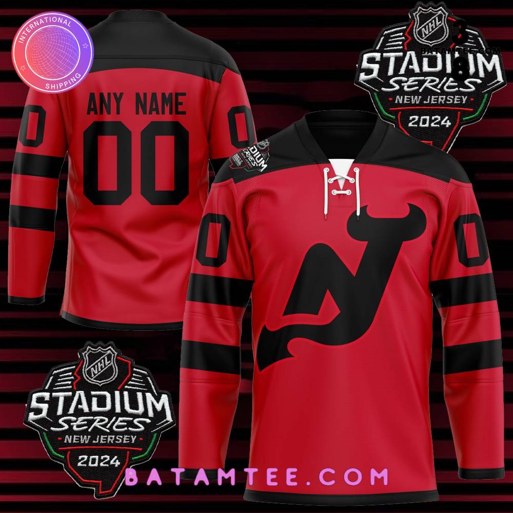 NHL New Jersey Devils Personalized 2024 Stadium Series Hockey Jersey's Overview - Batamtee Shop - Threads & Totes: Your Style Destination