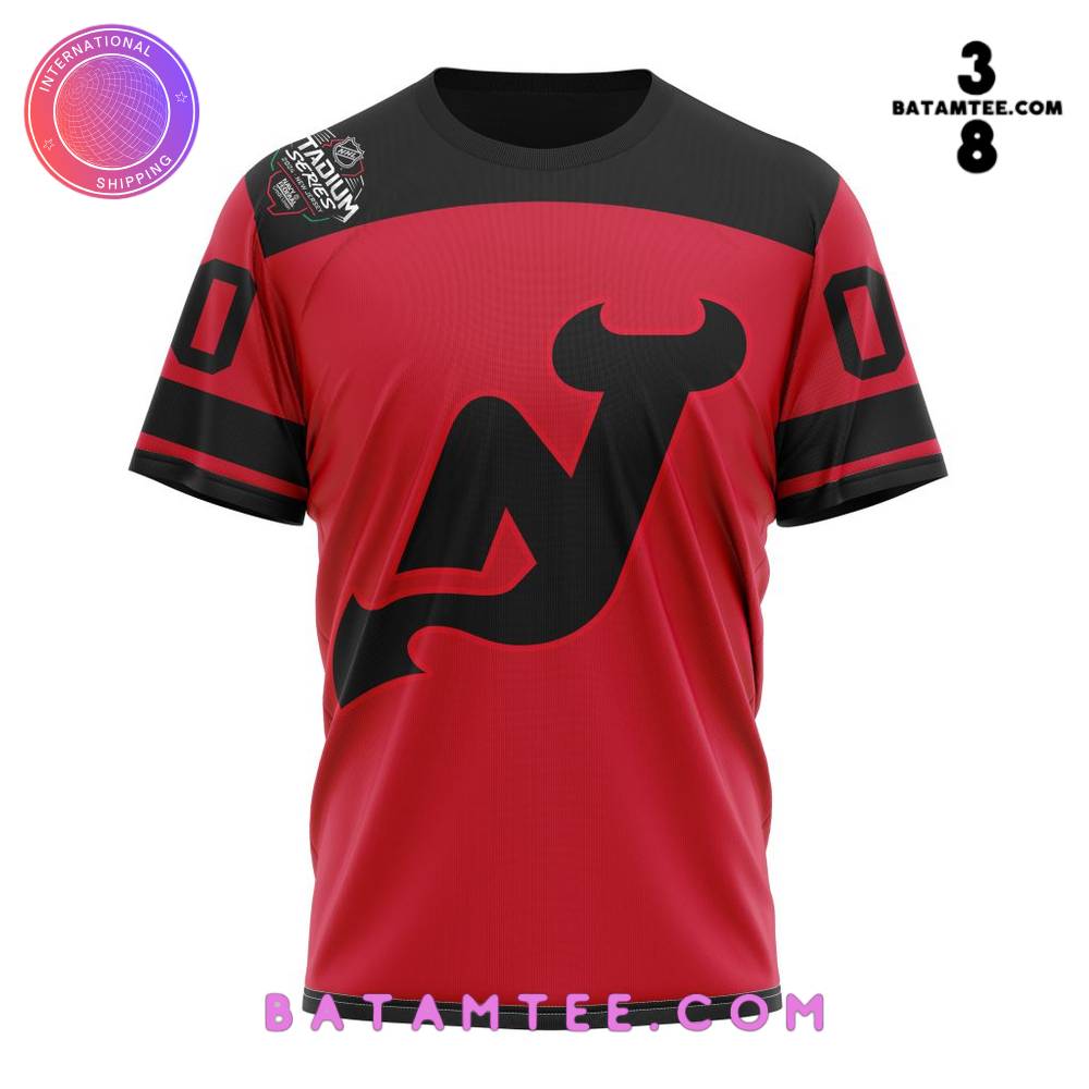 NHL New Jersey Devils Personalized 2024 Stadium Series T-Shirt's Overview - Batamtee Shop - Threads & Totes: Your Style Destination