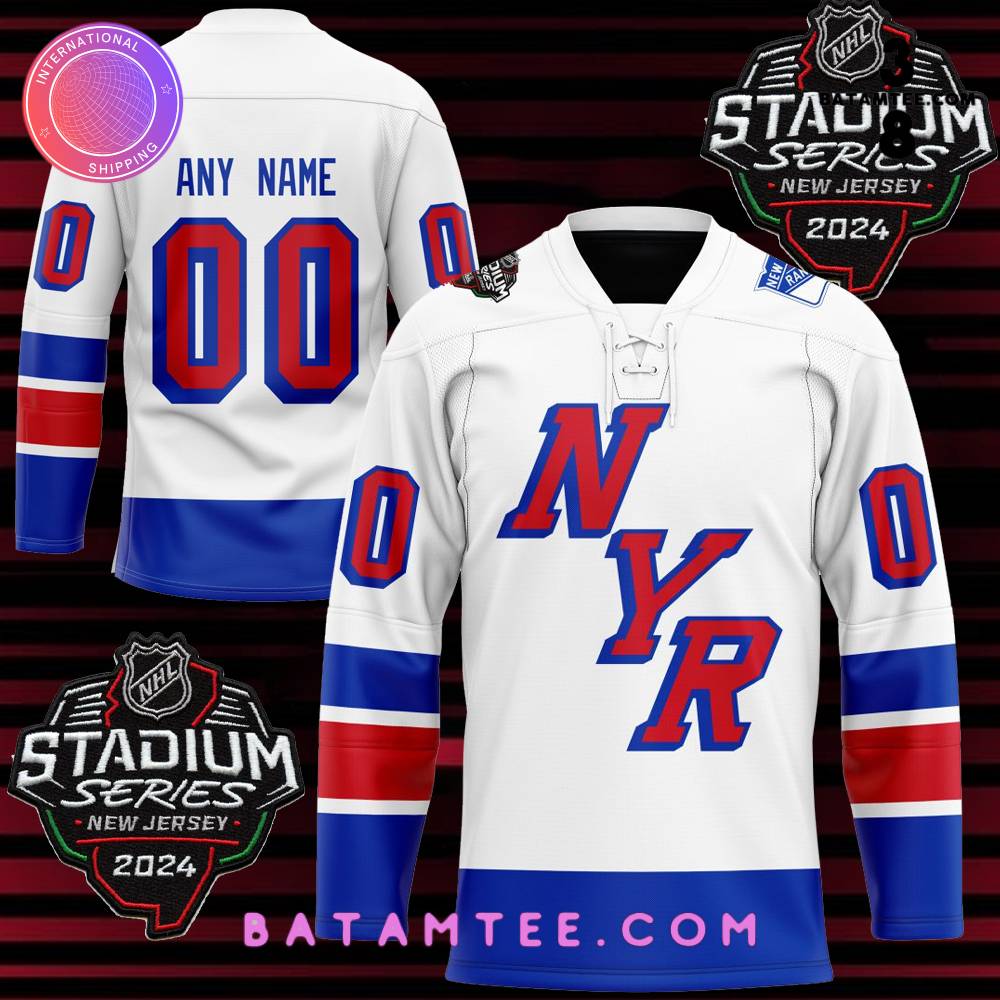 NHL New York Rangers Personalized 2024 Stadium Series Hockey Jersey