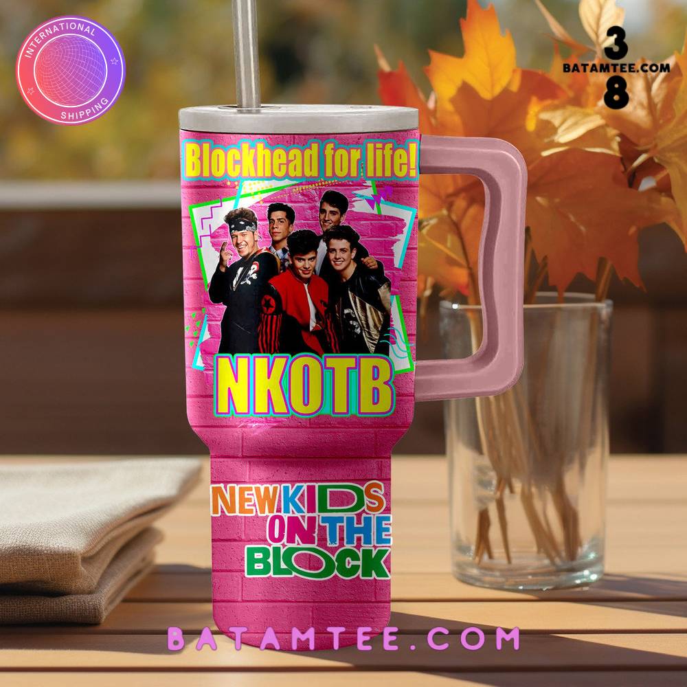 New Kids on the Block "Blockhead for life" Stanley Tumbler's Overview - Batamtee Shop - Threads & Totes: Your Style Destination