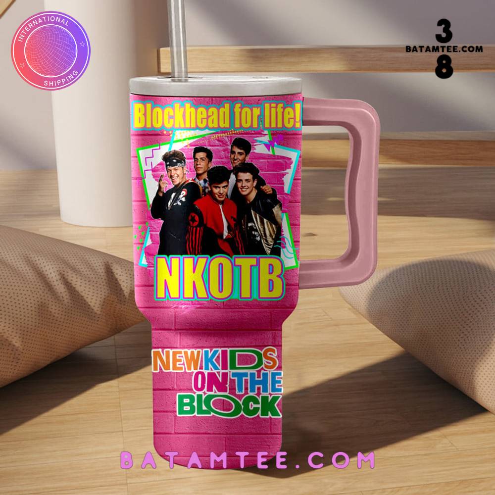 New Kids on the Block "Blockhead for life" Stanley Tumbler's Overview - Batamtee Shop - Threads & Totes: Your Style Destination