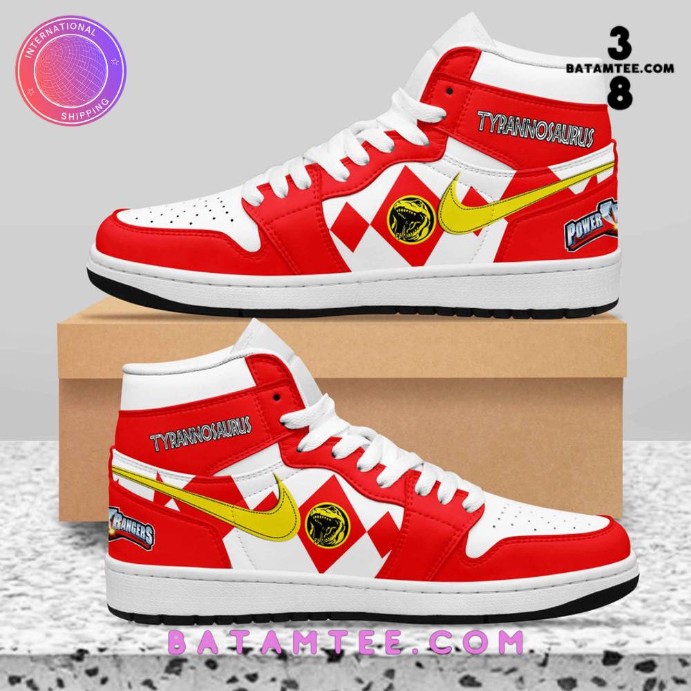 Power Rangers Tyrannosaurus Air Jordan 1 Sneaker's Overview - Batamtee Shop - Threads & Totes: Your Style Destination