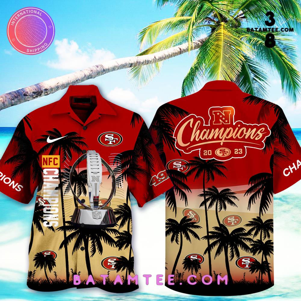 San Francisco 49ers Champions NFC 2023 Hawaiian Set's Overview - Batamtee Shop - Threads & Totes: Your Style Destination