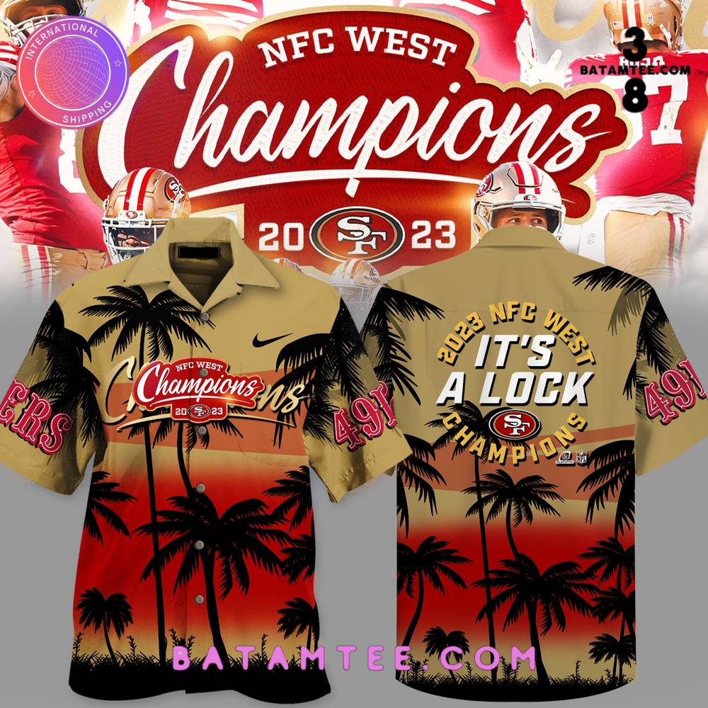 San Francisco 49ers Champions NFC West Division 2023 Hawaiian Set's Overview - Batamtee Shop - Threads & Totes: Your Style Destination