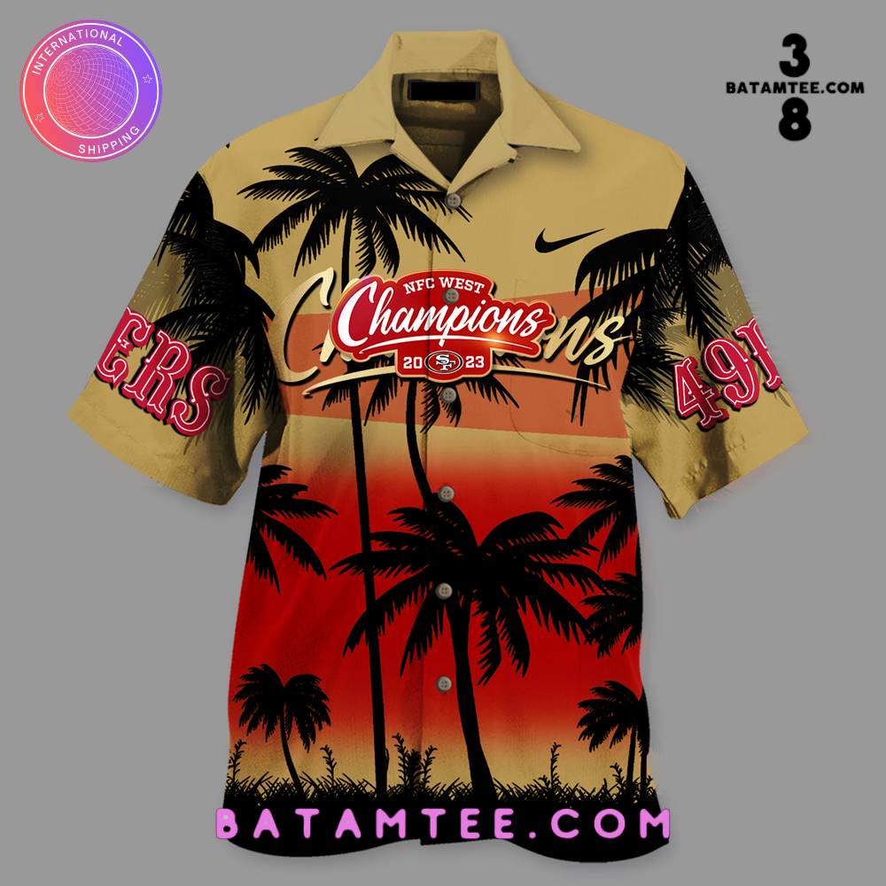 San Francisco 49ers Champions NFC West Division 2023 Hawaiian Set's Overview - Batamtee Shop - Threads & Totes: Your Style Destination