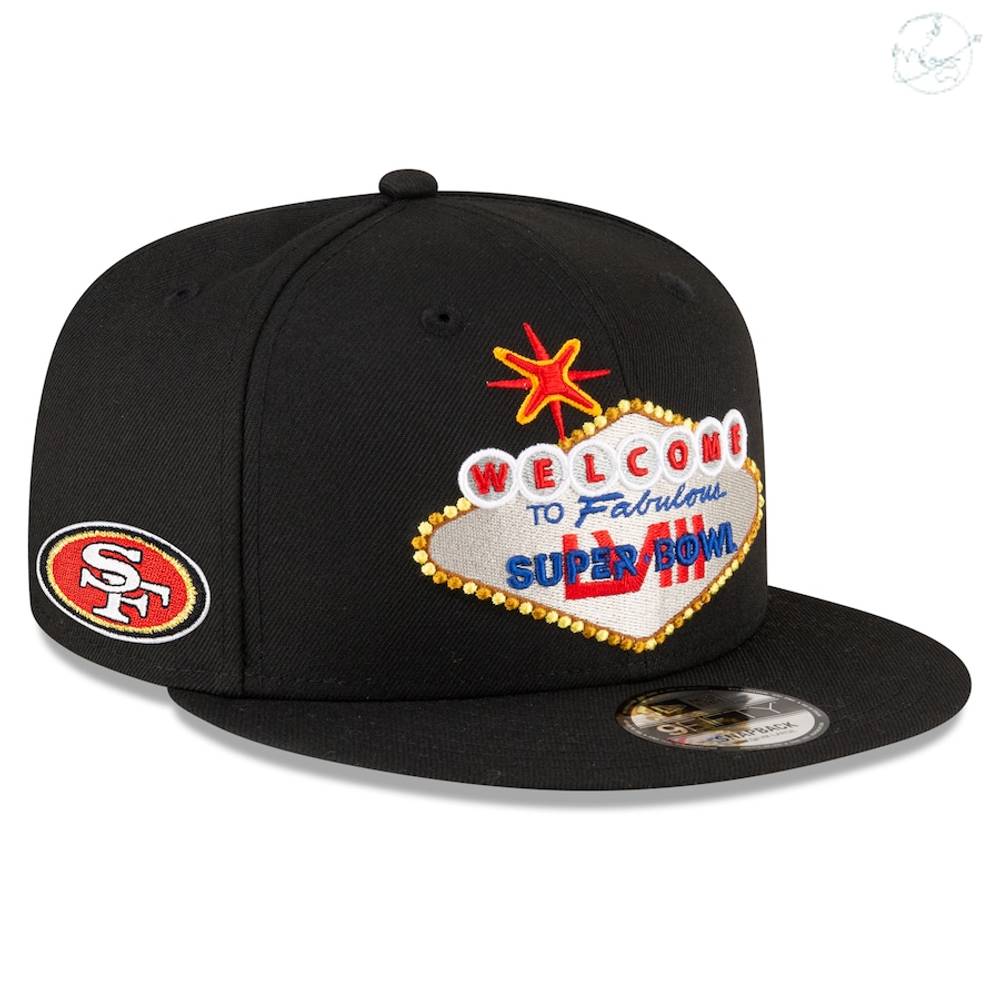 San Francisco 49ers Welcome to Fabulous Super Bowl LVIII Tarmac Snapback Hat