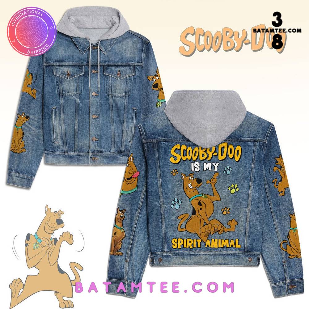 Scooby Doo is my Spirit Animal Hooded Denim Jacket