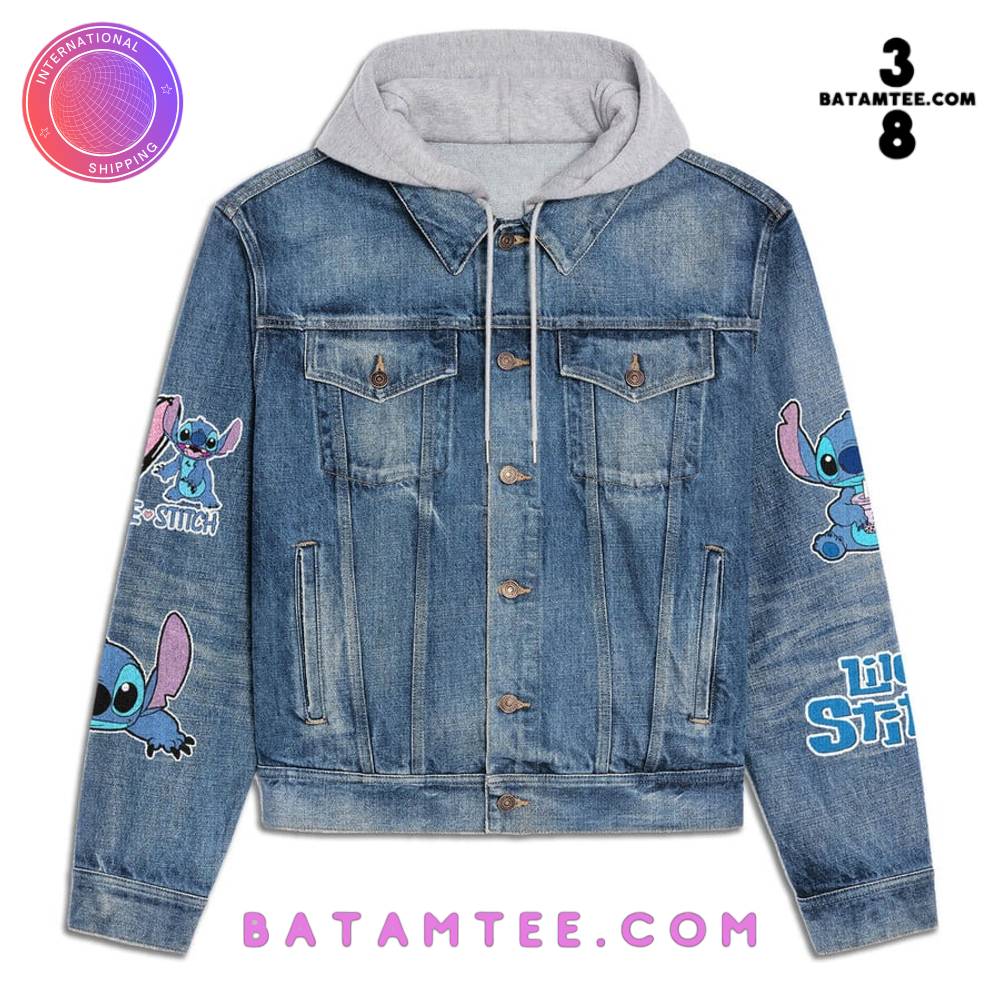 Stitch is my Spirit Animal Hooded Denim Jacket's Overview - Batamtee Shop - Threads & Totes: Your Style Destination