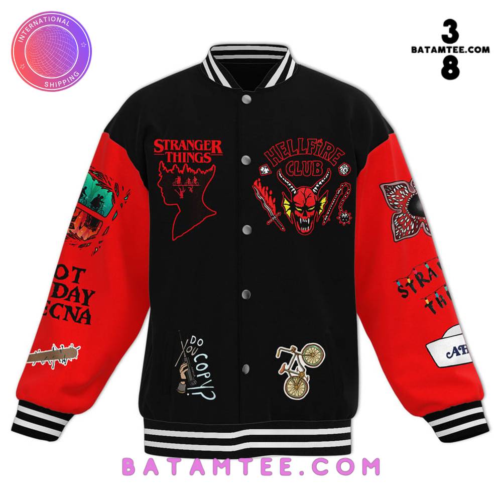 Stranger Things Friends Don't Lie Baseball Jacket's Overview - Batamtee Shop - Threads & Totes: Your Style Destination