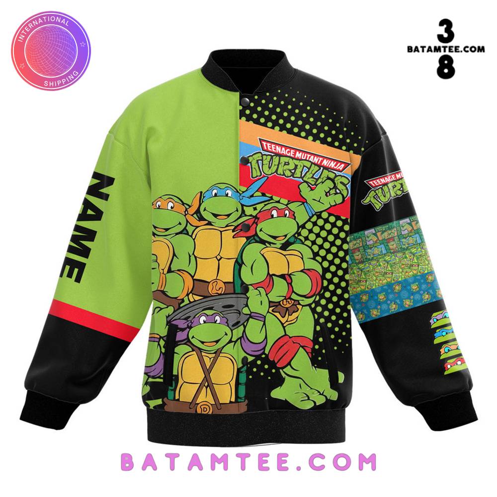 Teenage Mutant Ninja Turtles Cowabunga Custom Name Baseball Jacket's Overview - Batamtee Shop - Threads & Totes: Your Style Destination