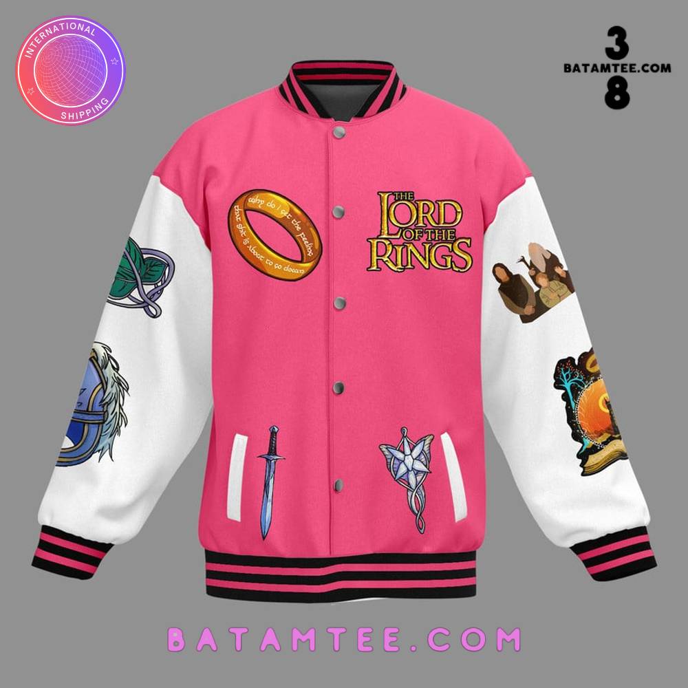 The Lord of the Rings Pink Baseball Jacket