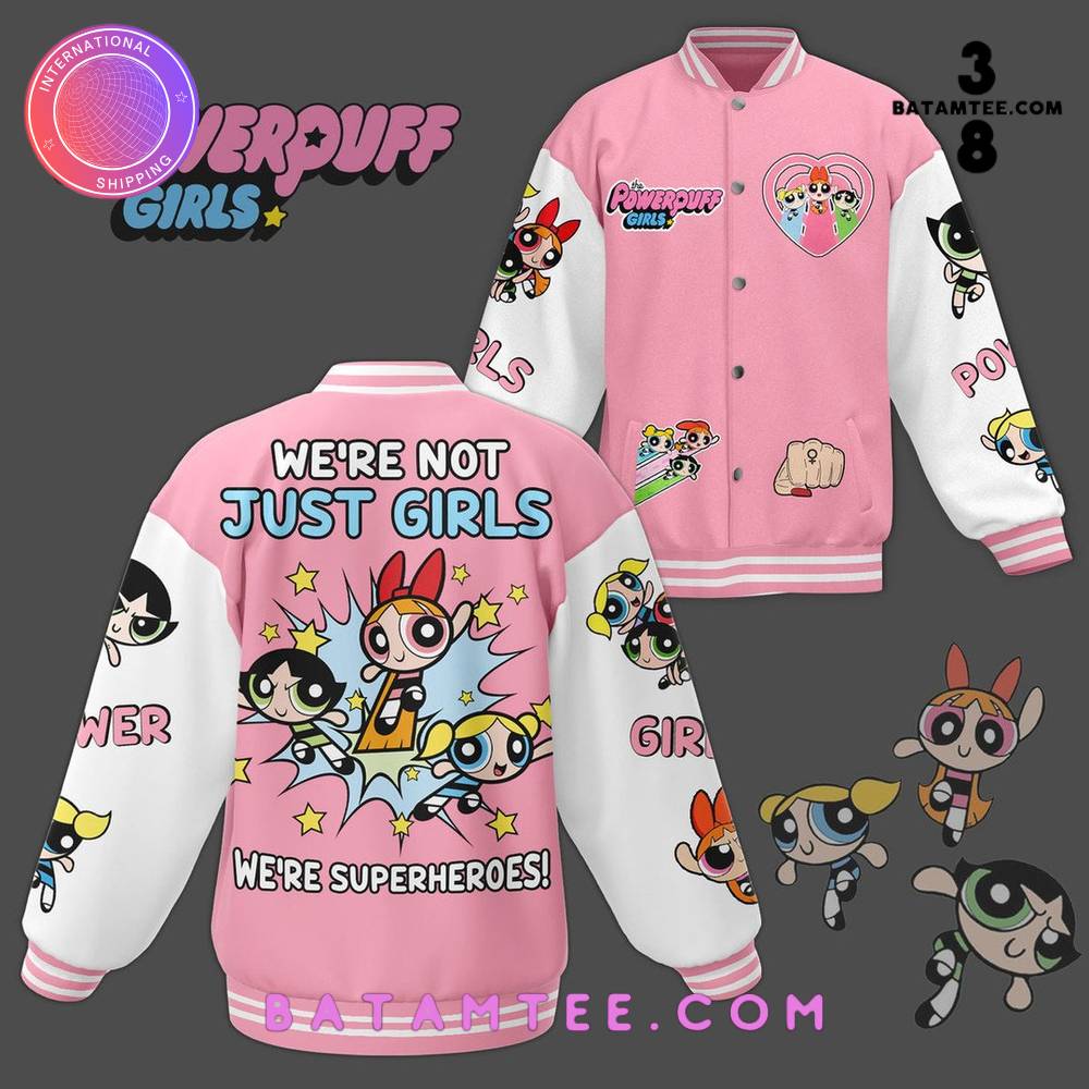 The Powerpuff Girls Pink Baseball Jacket's Overview - Batamtee Shop - Threads & Totes: Your Style Destination