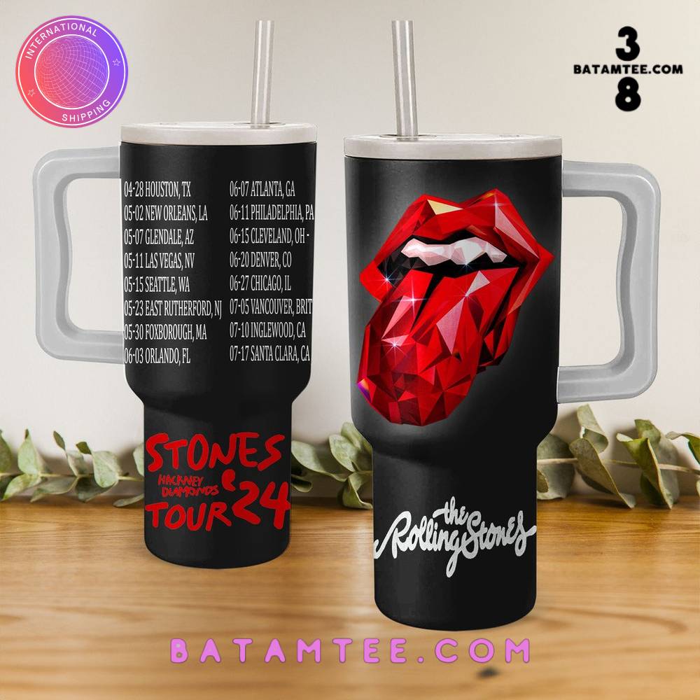 The Rolling Stones Hackney Diamonds Tour 2024 Stanley Tumbler 40oz's Overview - Batamtee Shop - Threads & Totes: Your Style Destination