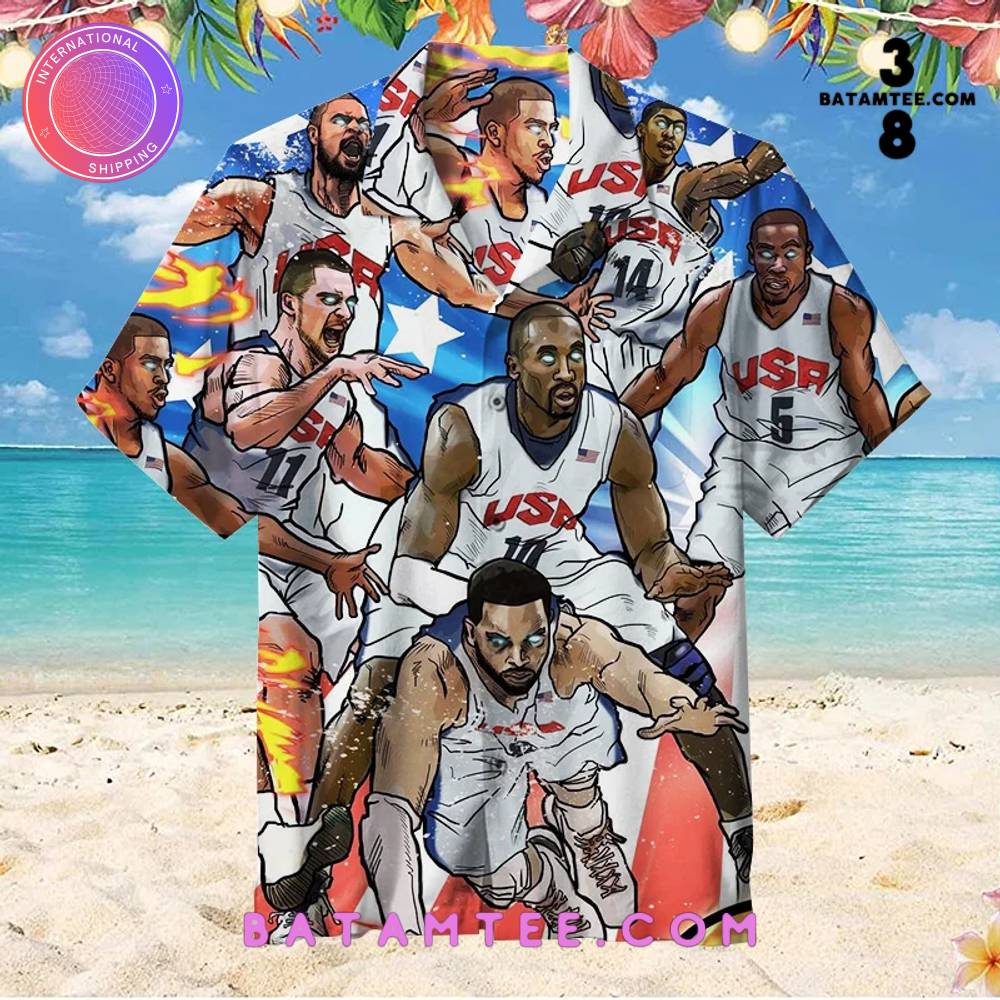 USA Team Basketball Hawaiian Shirt's Overview - Batamtee Shop - Threads & Totes: Your Style Destination