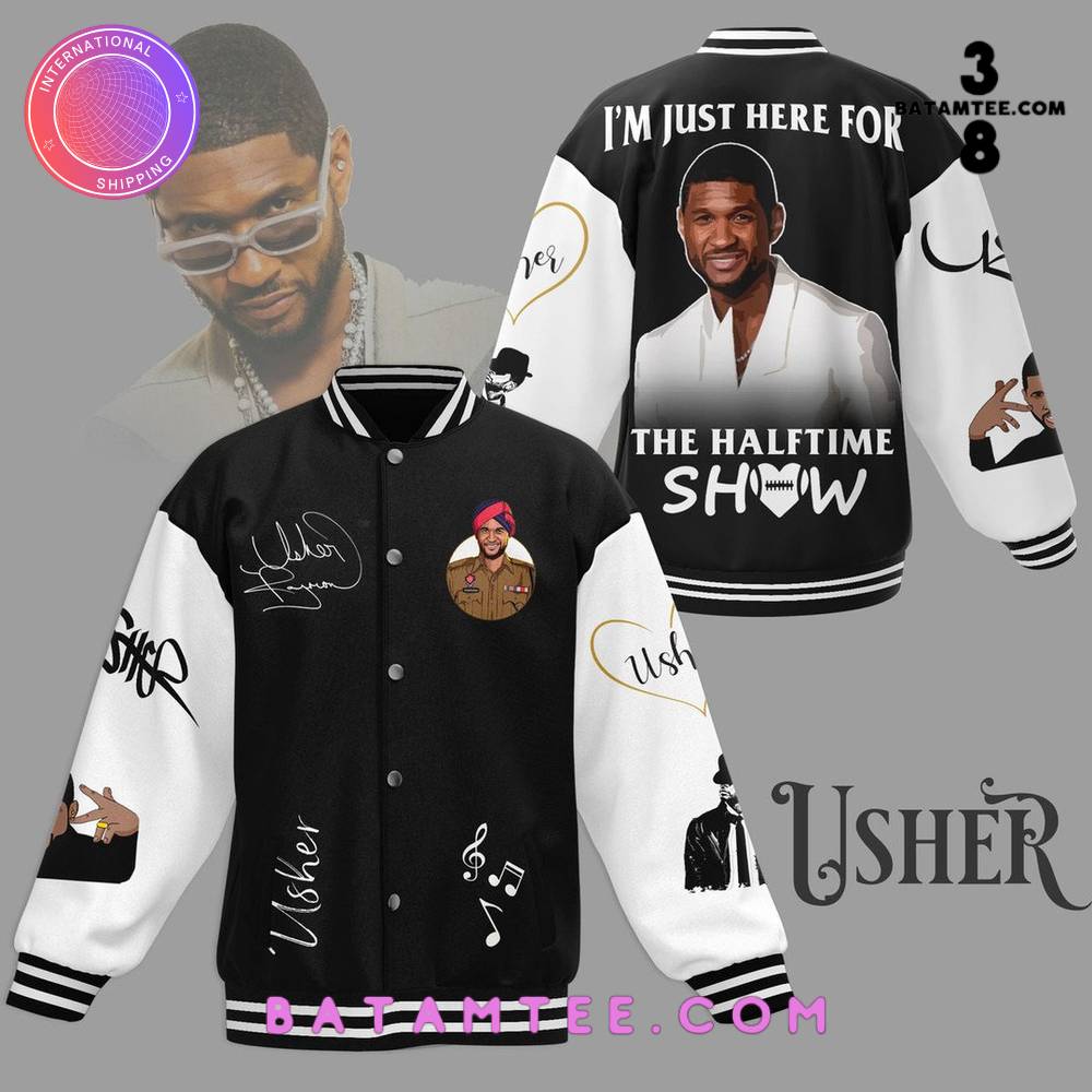 Usher Super Bowl LVIII Halftime Show Baseball Jacket's Overview - Batamtee Shop - Threads & Totes: Your Style Destination