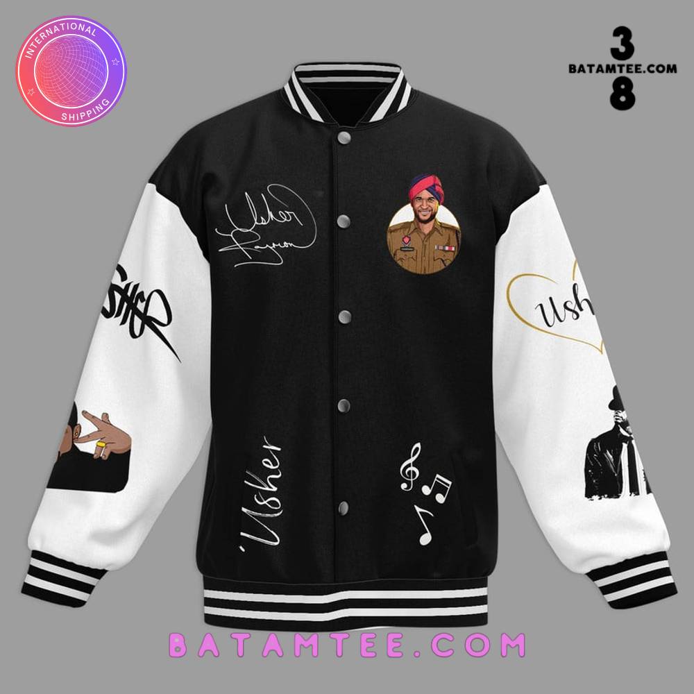 Usher Super Bowl LVIII Halftime Show Baseball Jacket's Overview - Batamtee Shop - Threads & Totes: Your Style Destination