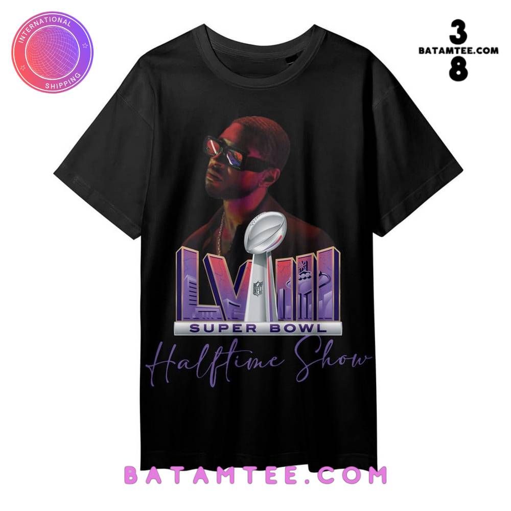 Usher Super Bowl LVIII Halftime Show T-Shirt, Cap's Overview - Batamtee Shop - Threads & Totes: Your Style Destination