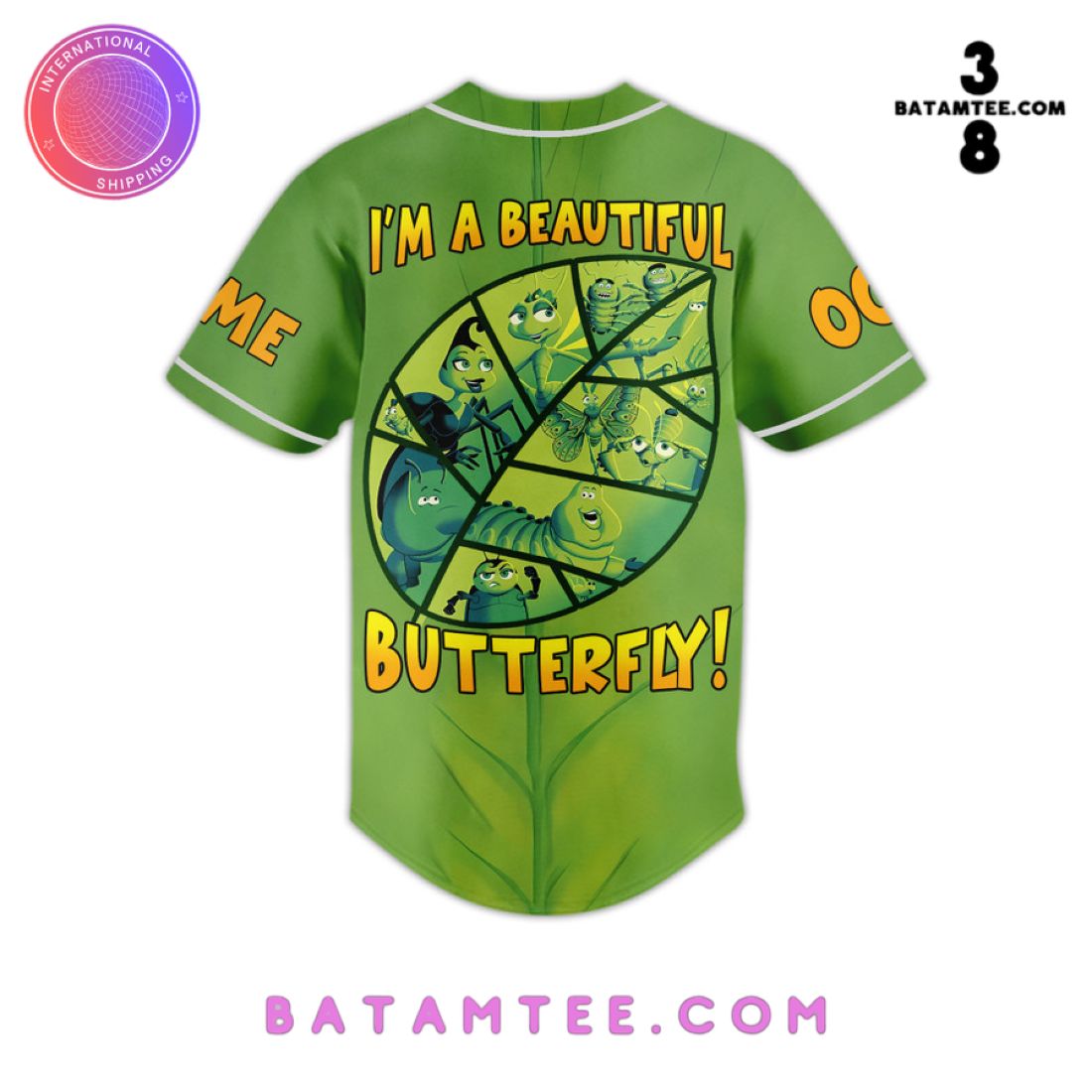 A Bug's Life Personalized Baseball Jersey's Overview - Batamtee Shop - Threads & Totes: Your Style Destination