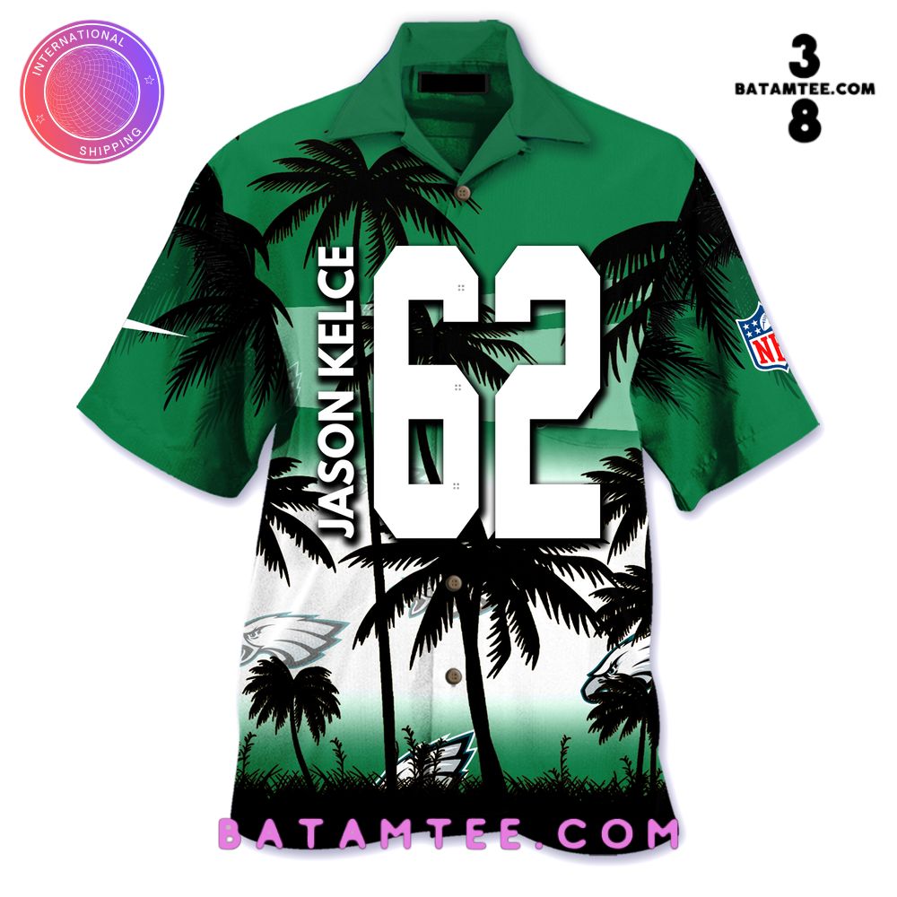 A Legendary Career Jason Kelce Philadelphia Eagles Hawaiian Shirt's Overview - Batamtee Shop - Threads & Totes: Your Style Destination