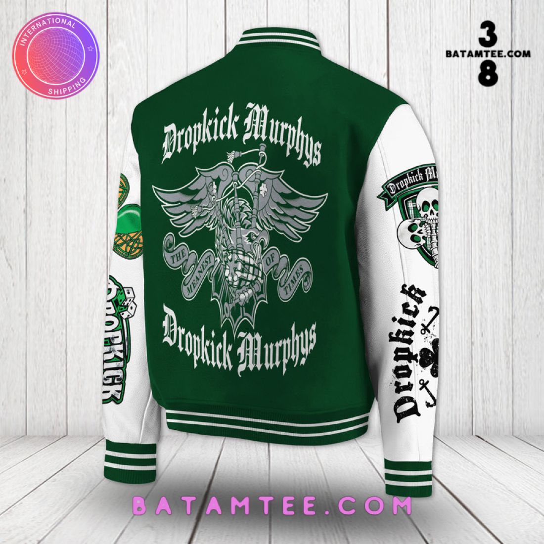 Dropkick Murphys Custom Name Baseball Jacket's Overview - Batamtee Shop - Threads & Totes: Your Style Destination