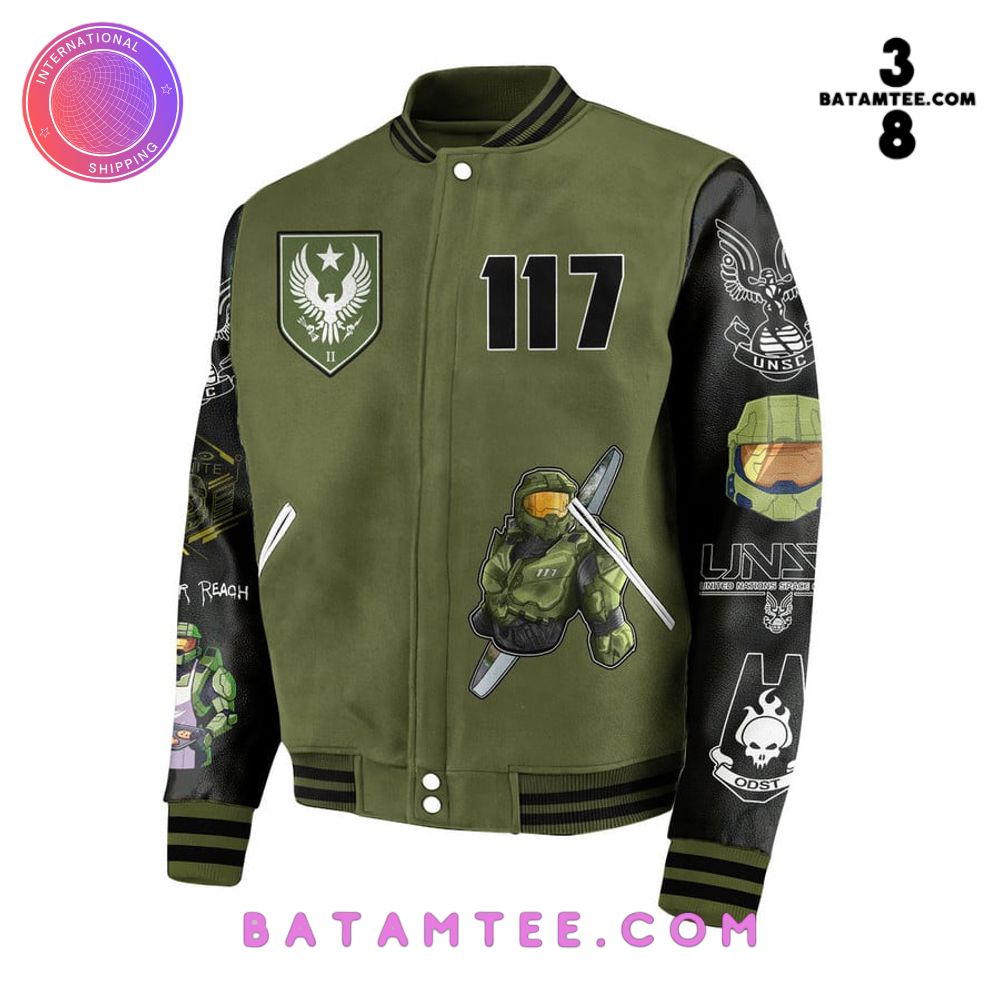 Halo Infinity Spartan-II Academy Baseball Jacket's Overview - Batamtee Shop - Threads & Totes: Your Style Destination