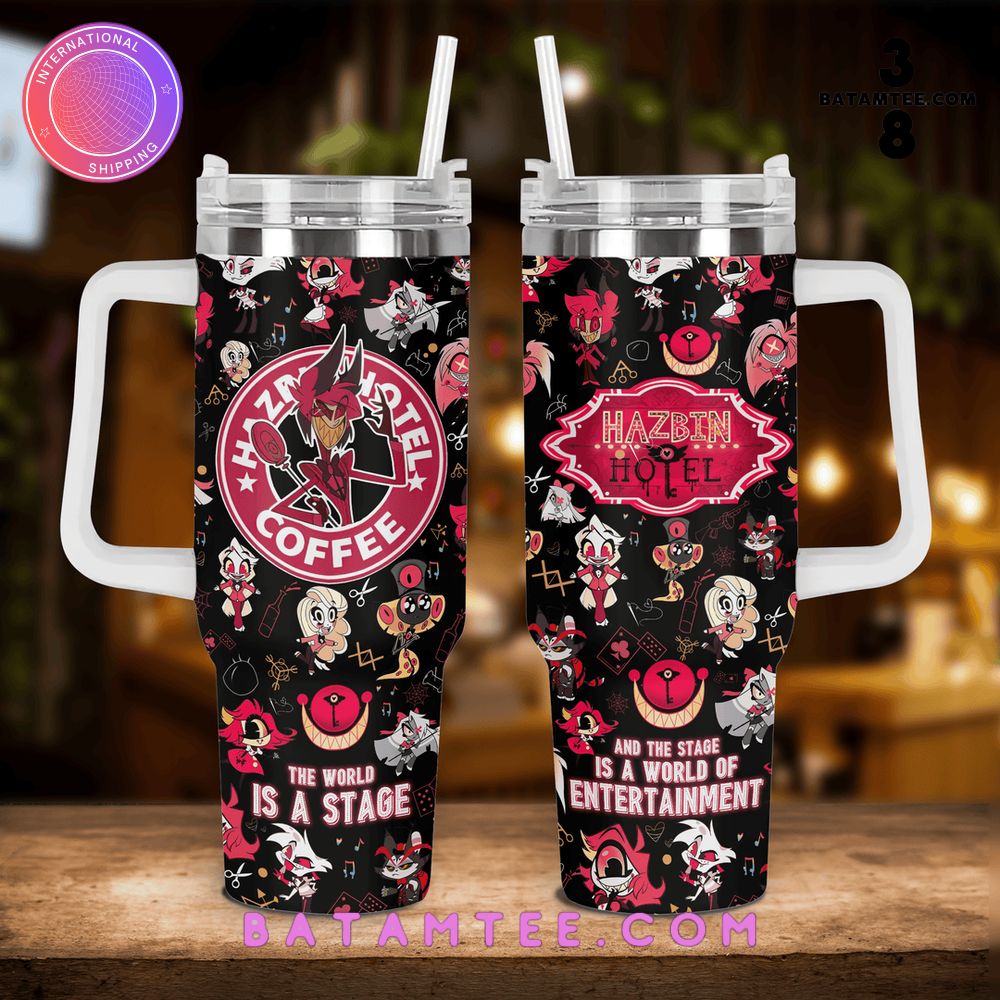 Hazbin Hotel Coffee Black Stanley Tumbler 40oz's Overview - Batamtee Shop - Threads & Totes: Your Style Destination