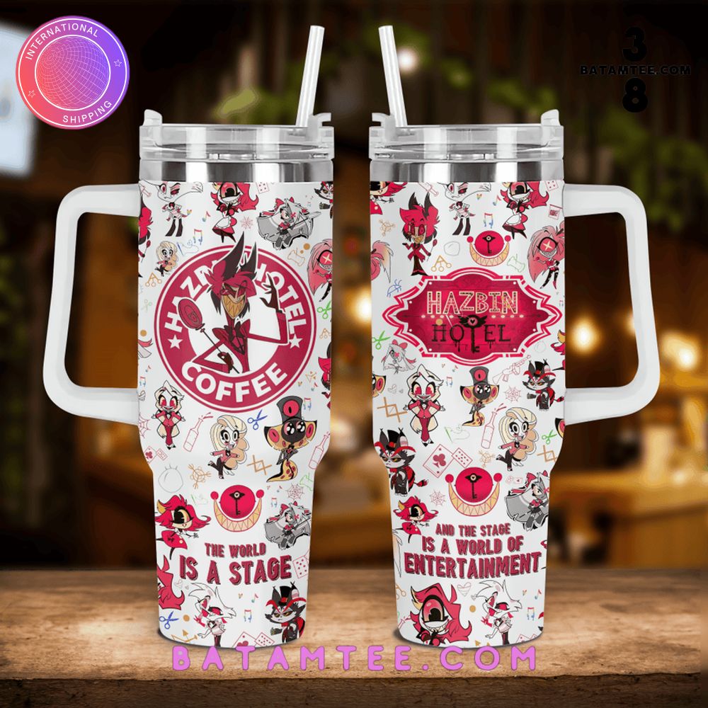 Hazbin Hotel Coffee White Stanley Tumbler 40oz's Overview - Batamtee Shop - Threads & Totes: Your Style Destination