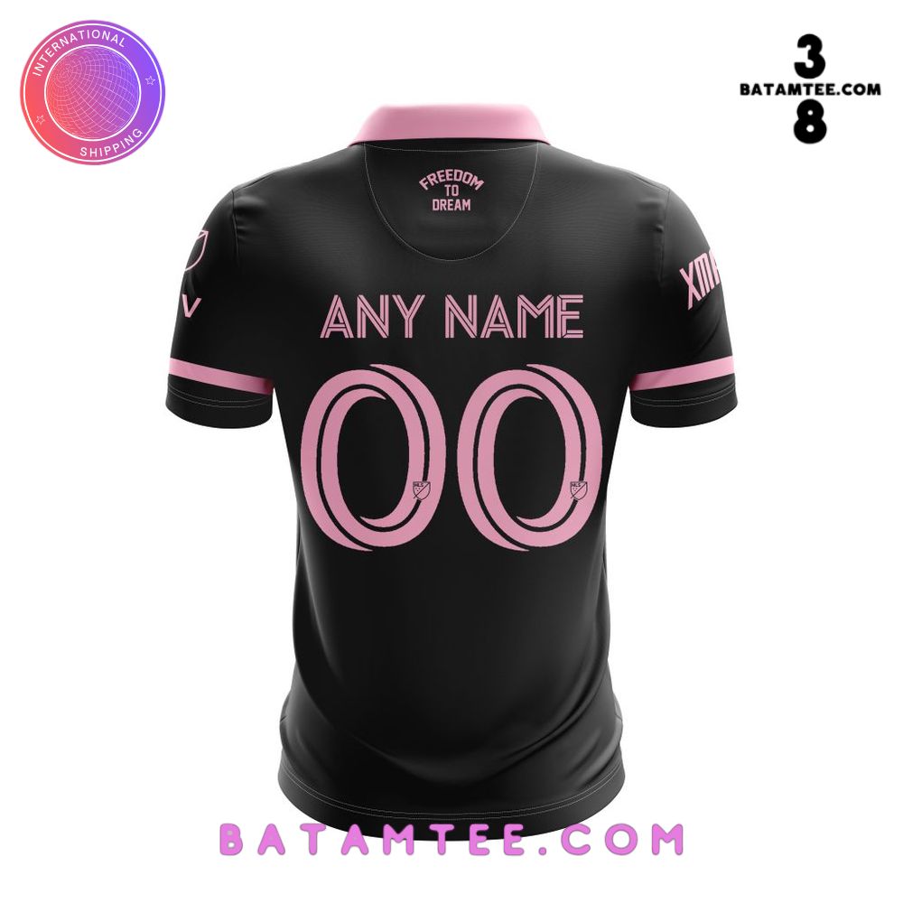 Inter Miami CF Black Polo Shirt's Overview - Batamtee Shop - Threads & Totes: Your Style Destination