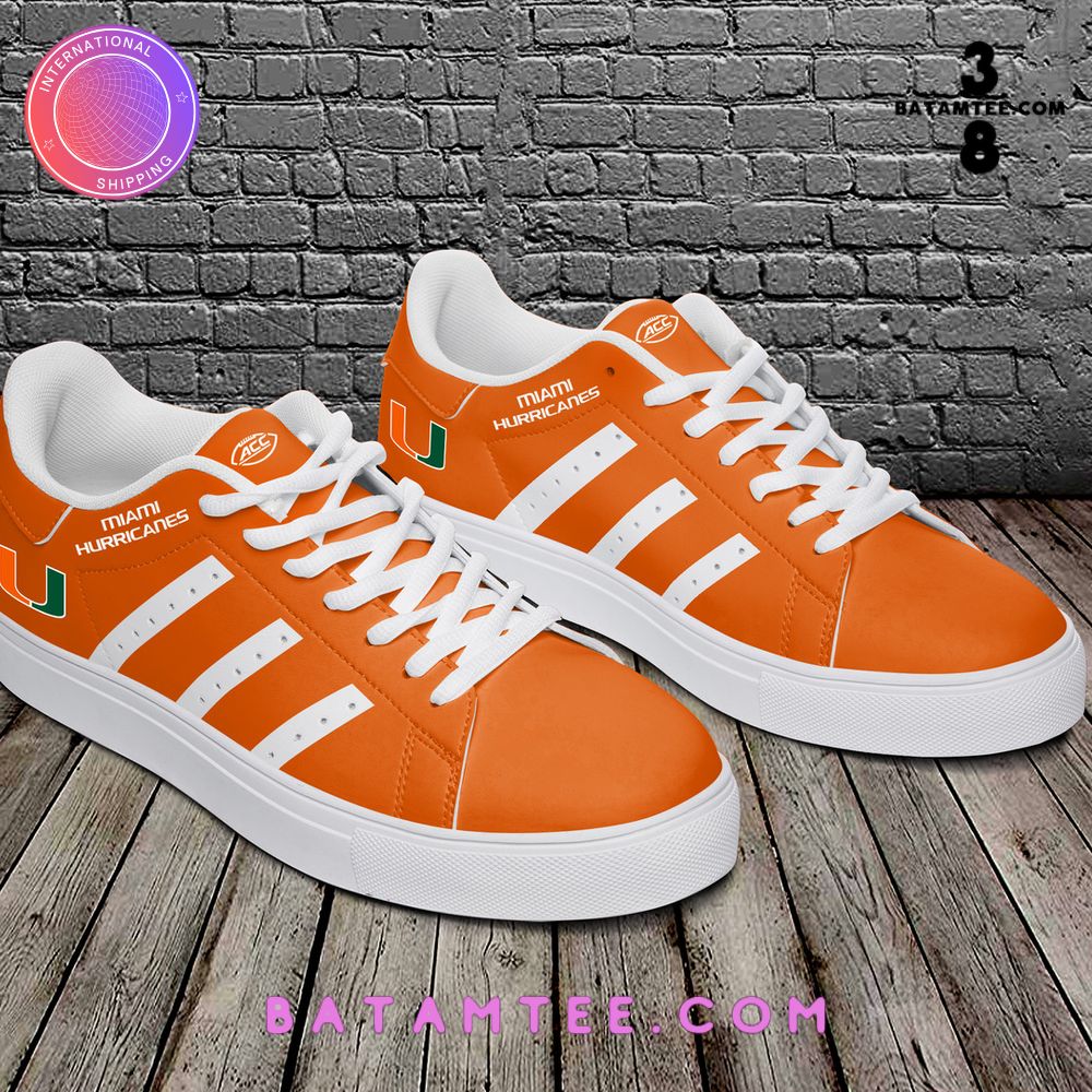 Miami Hurricanes NCAA Basketball Orange Stan Smith Shoes's Overview - Batamtee Shop - Threads & Totes: Your Style Destination