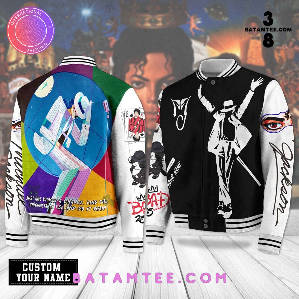 Michael Jackson Limited Design Custom Name Baseball Jacket's Overview - Batamtee Shop - Threads & Totes: Your Style Destination