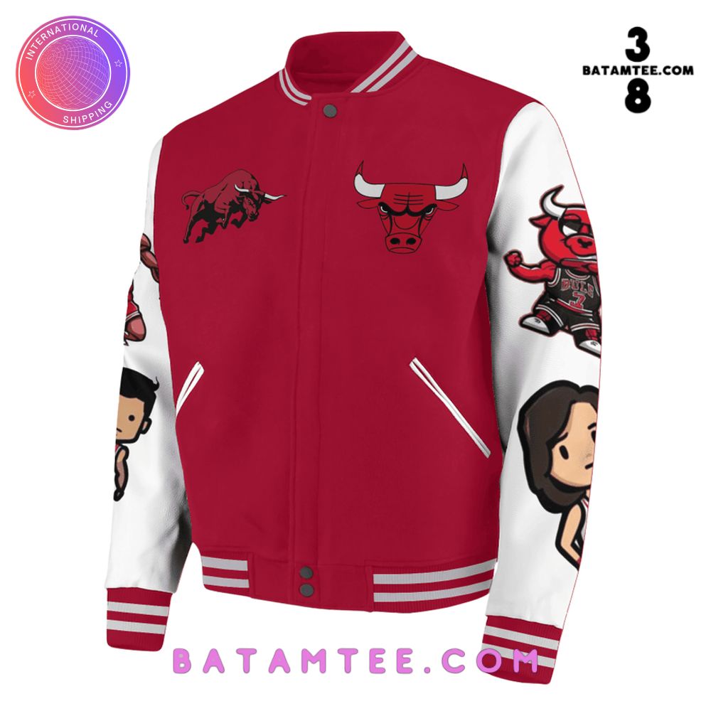 NBA Chicago Bulls See Red Baseball Jacket's Overview - Batamtee Shop - Threads & Totes: Your Style Destination