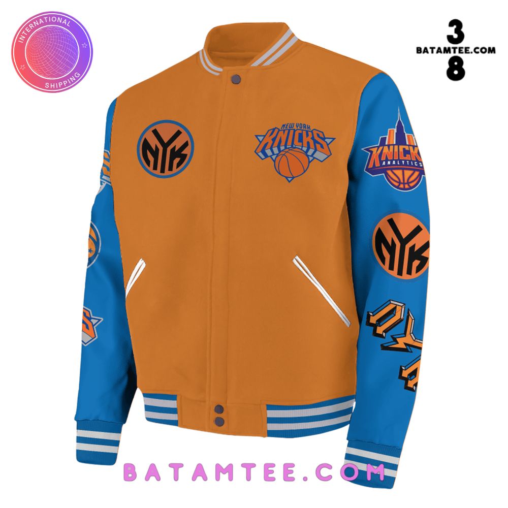 NBA New York Knicks Bing Bong Baseball Jacket's Overview - Batamtee Shop - Threads & Totes: Your Style Destination