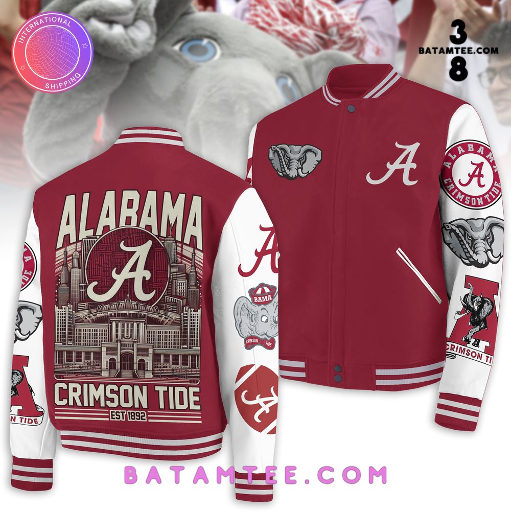 NCAA Alabama Crimson Tide Baseball Jacket's Overview - Batamtee Shop - Threads & Totes: Your Style Destination