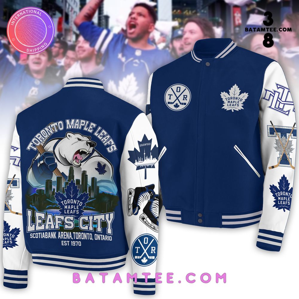 NHL Toronto Maple Leafs Baseball Jacket's Overview - Batamtee Shop - Threads & Totes: Your Style Destination